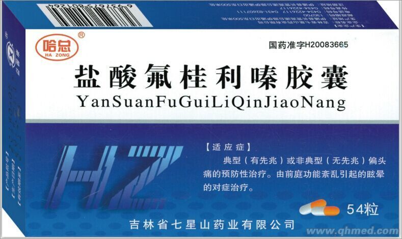 盐酸氟桂利嗪胶囊