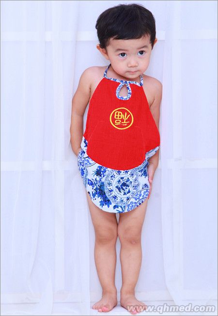 三成景艾绒肚兜