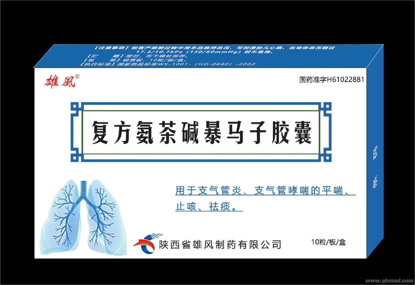 复方氨茶碱暴马子胶囊